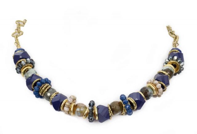 COLLAR CORTO BIGS TYPIC AZUL