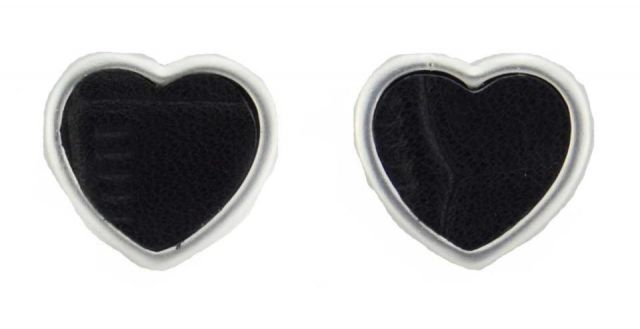 PENDIENTES CORAZON PIEL