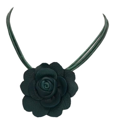 COLLAR ROSA PIEL BOTELLA