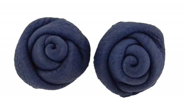 PENDIENTES ROSA PIEL AZUL