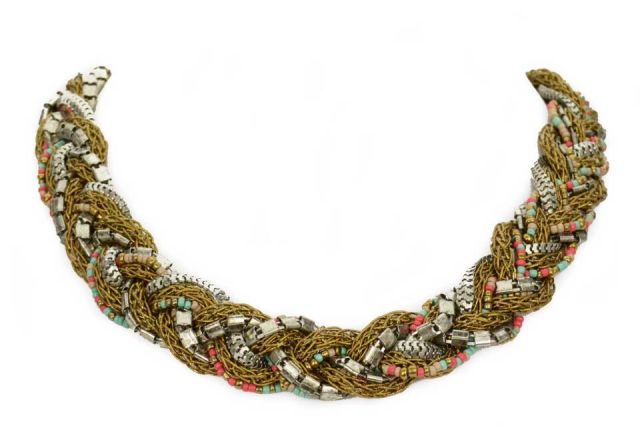 COLLAR CADENAS TRENZADAS