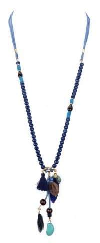 COLLAR LARGO AZUL BOLAS FRE