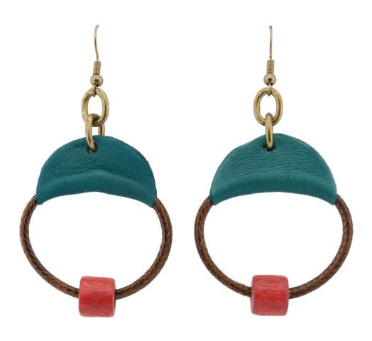PENDIENTES ARO TURQ.