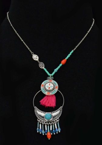 COLLAR BOJNA FUCSHIA