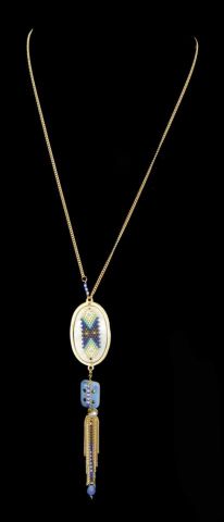 COLLAR OVAL BALI BEADS