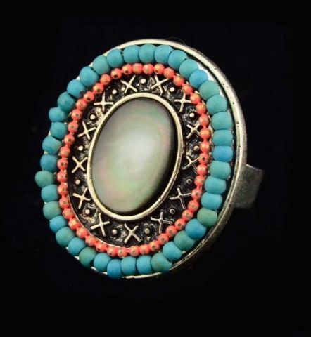 ANILLO OVAL NARANJA