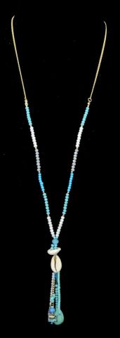 COLLAR LARGO TURQ Y 2 SHELL