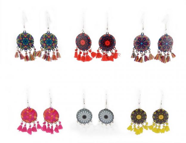 PENDIENTES PACK 6. ENAMEL BORLA