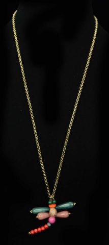 COLLAR LARGO LIBELULA STONE