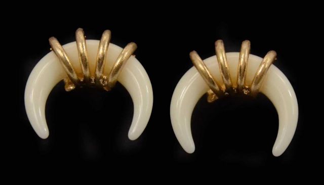 PENDIENTES CUERVO CUATRO AROS DORADO