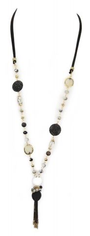 COLLAR Y PIEZAS METAL NEGRO