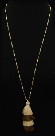 COLGANTE CADENA+POMPON 4 PISO MARRON