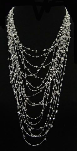 COLLAR LLUVIA  PLATA