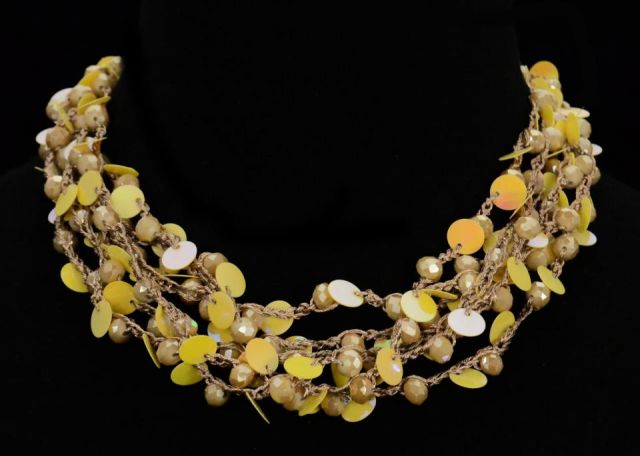 COLLAR CONFETTI AMARILLA