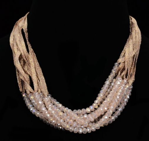 COLLAR MEDIA CINTA ROSA
