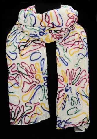 FOULARD BORDADOS ABSTRACTOS