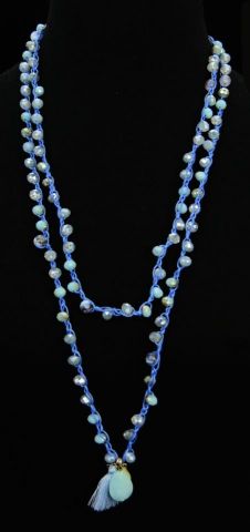 COLLAR 2 VUELTAS EN CORDON AZUL
