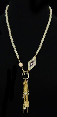 COLLAR ROMBO BALI CORTO CRUDO
