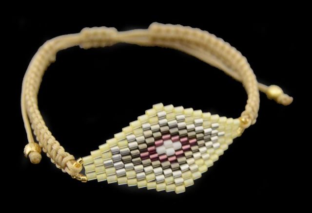 PULSERA HILO ROMBO BALI CRUDO