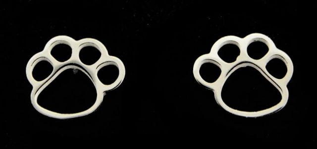 PENDIENTES ACERO HUELLA