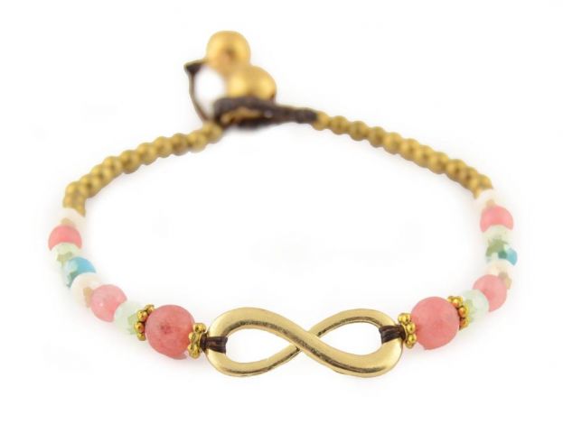 PULSERA BOLAS INFINITY MULTICOLOR