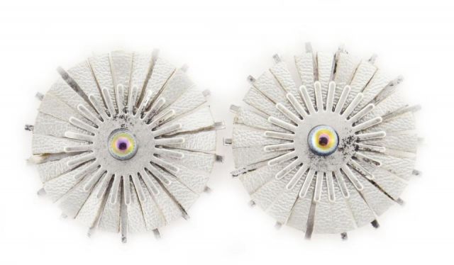 PENDIENTES CIRCULO RADIAL  GRIS