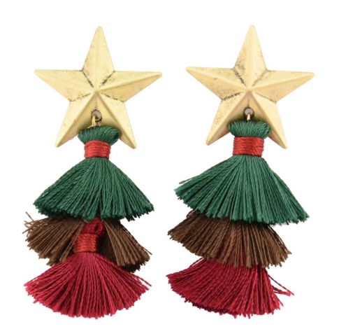 PENDIENTES STAR BORLA 3 CAPAS