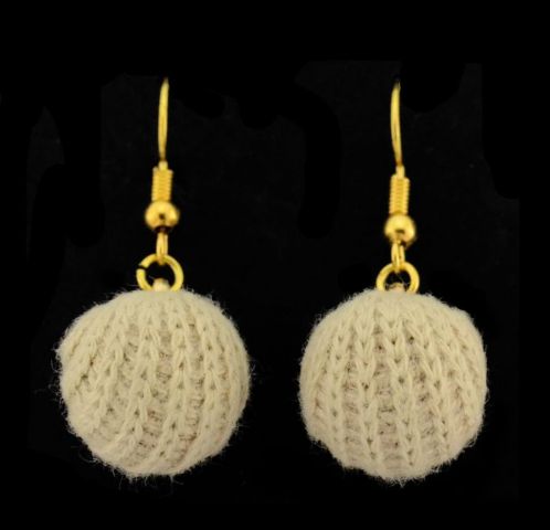 PENDIENTES BOLA PANA BASIC CRUDO