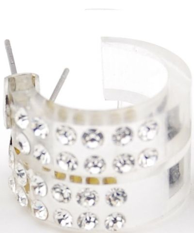 PENDIENTES ARO METACRISTAL C TRANSPARENTE