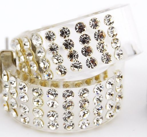 PENDIENTES ARO METACRISTAL G TRANSPARENTE