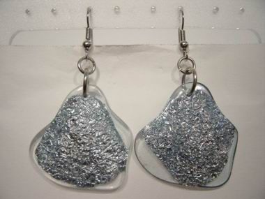 PENDIENTES BANTU IRREG. AZUL