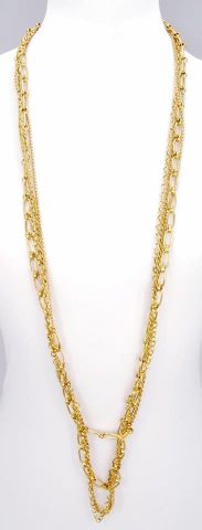 COLLAR 4 CAD.SUR. LARGAS DORADO