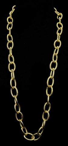 COLLAR CADENA LARGA OVAL