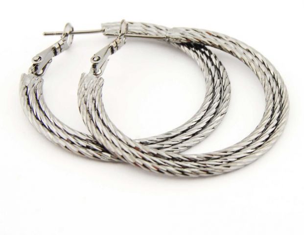 PENDIENTES ARO TRIPLE ANTR. 4CM