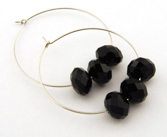 PENDIENTES ARO 3 MOCHIS P NEGRO