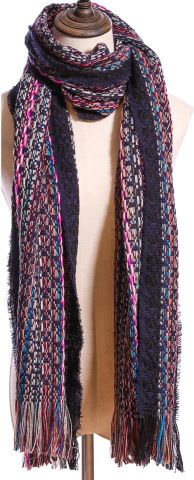 FOULARD JASPE AZUL