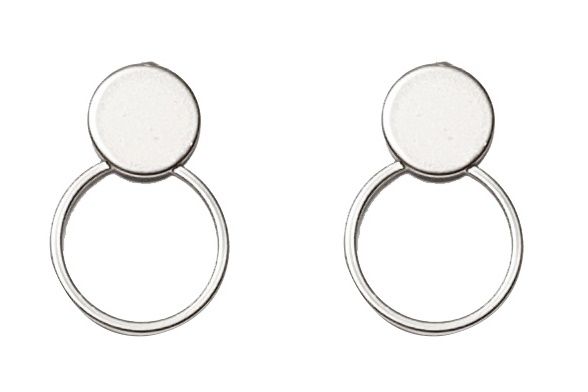 PENDIENTES POST CIRC. ARO PLATEADO