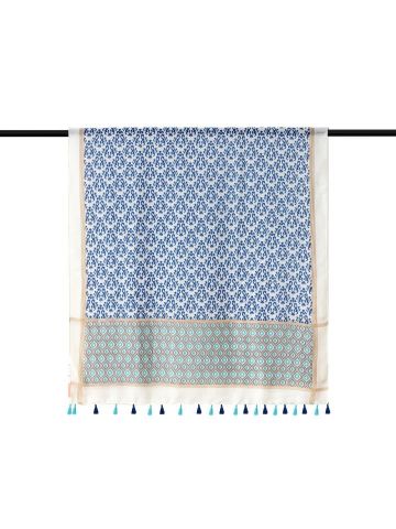 FOULARD  POMPONES COMBI AZUL