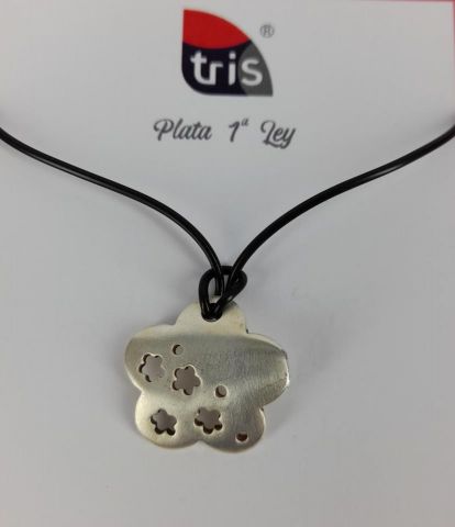 COLGANTE+Cadena AG MATE FLOR TROQ 5,2g